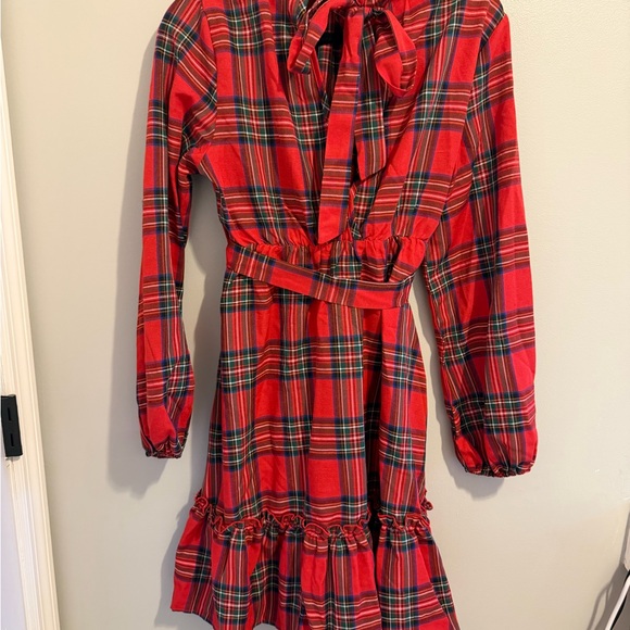 Cupshe Red Plaid Dress - Picture 4 of 5